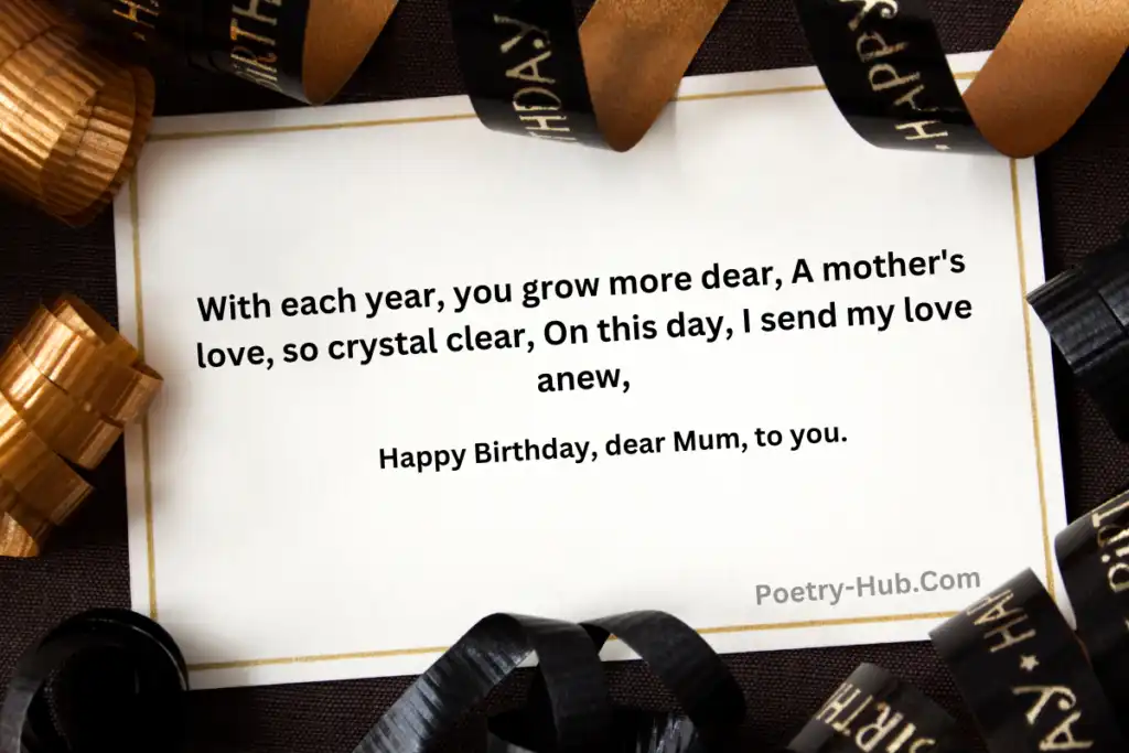 Birthday Poetry In English - Best Birthday Wishes For Mother