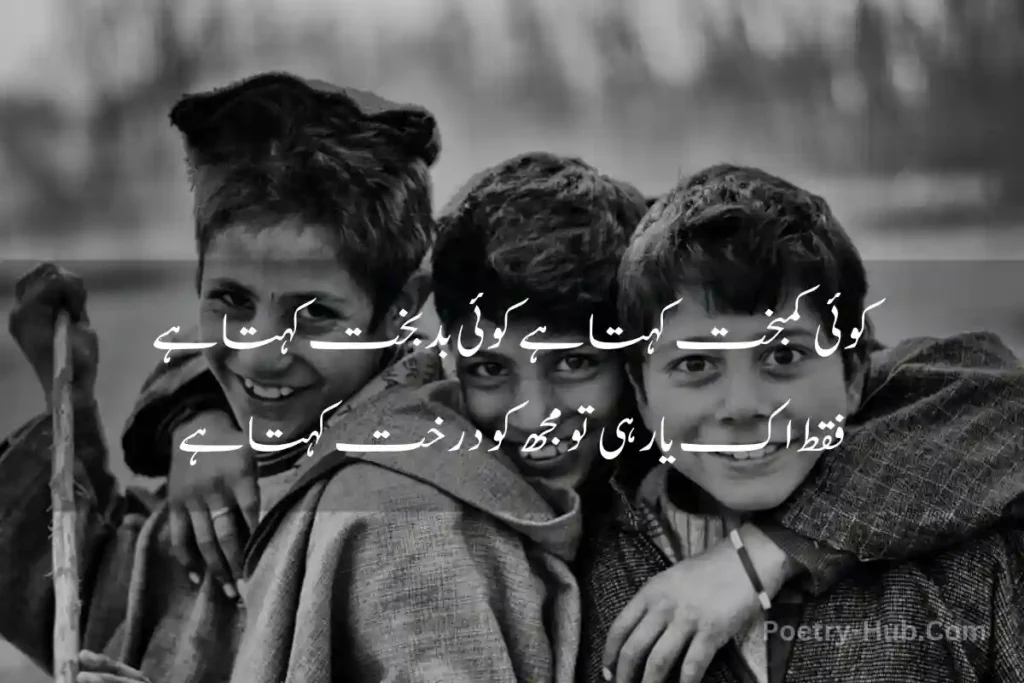 Friendship Poetry In Urdu