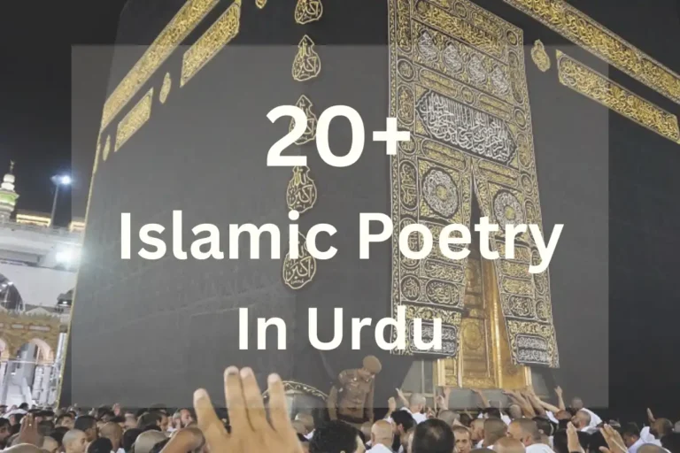 25+ Beautiful Islamic Poetry In Urdu