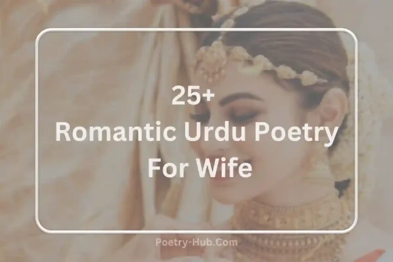 25+ Romantic Urdu Poetry For Wife