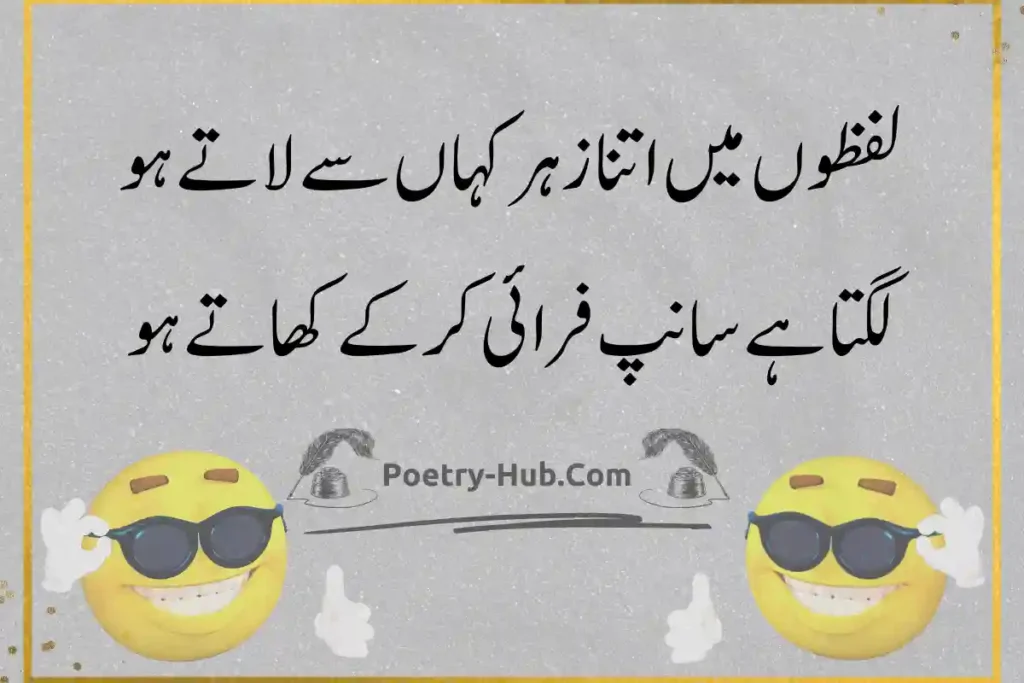 Funny Poetry in Urdu 