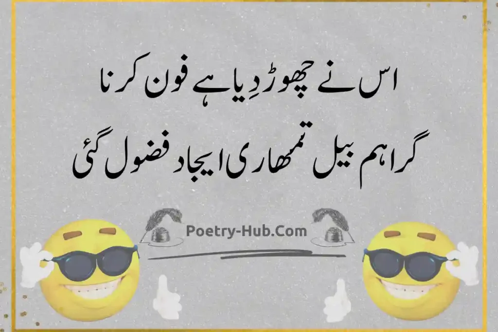 Most Funny Poetry, Shayari in Urdu